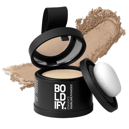 Boldify Hairline Powder - Root Touch Up Hair Color For Gray Coverage - Bald Spot Concealing Hair Powder For Women & Men - 48-Hou