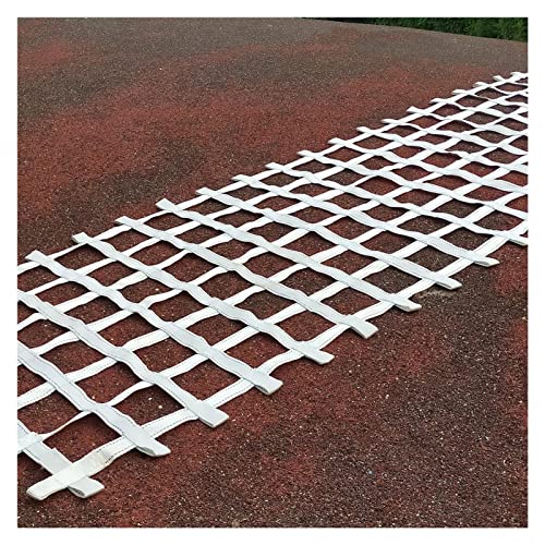 Climbing Cargo Net Heavy Duty,Ninja Net,Rope Ladder for Kids Outdoor Treehouse Backyard Playground Indoor Obstacle Webbing Net for Swing Set Jungle Gym Accessories for Slacklines,White - size: 3x20ft/0.9x6.1m
