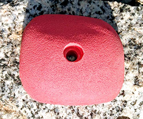 Large Jug Polyurethane Bolt-On Rock Climbing Wall Hand Hold - color: red