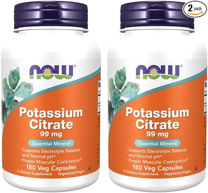 Potassium Citrate 99 mg 180 Capsules (Pack of 2)