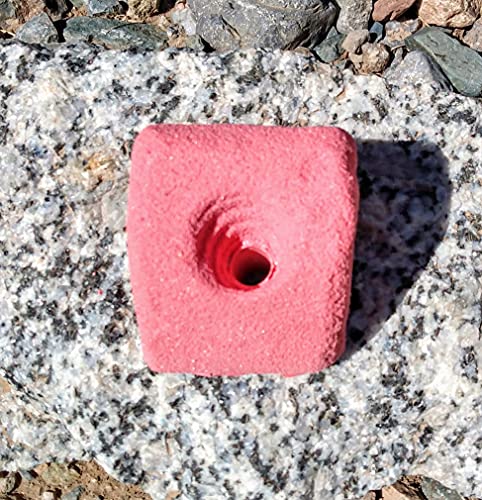 Slopey Jugger Polyurethane Bolt-On Rock Climbing Wall Hand Hold - color: Red