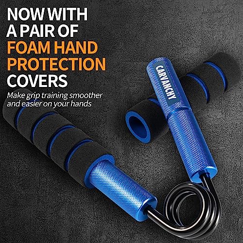 Grip Strength Trainer Set, 6 Pack, 50-350LB, Wrist Forearm Strengthener, Metal No Slip, Hand Grip Gripper Strengthener for Strength Training and Exercise, Hand Workout Squeezer Grip Strength - color: Blue,150lb
