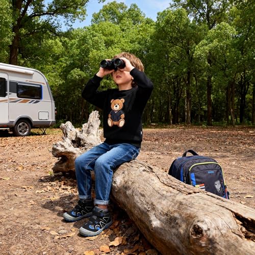 Mishansha Kids Water Resistant Hiking Boots, Boys Girls Anti Collision Anti-Skid Athletic Outdoor Adventure Trekking Shoes | Protective Toe, Adjustable Fit and Flexible Sole for Camping, School, Walking, Trekking, Trail Adventures and Everyday Wear - colo