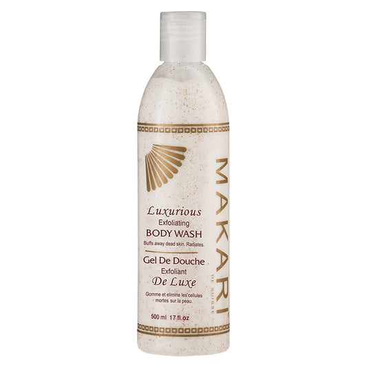 Makari Classic Luxurious Exfoliating Body Wash (500 Ml) | Brightening & Exfoliating Body Cleanser | Removes Dead Skin Cells & Un