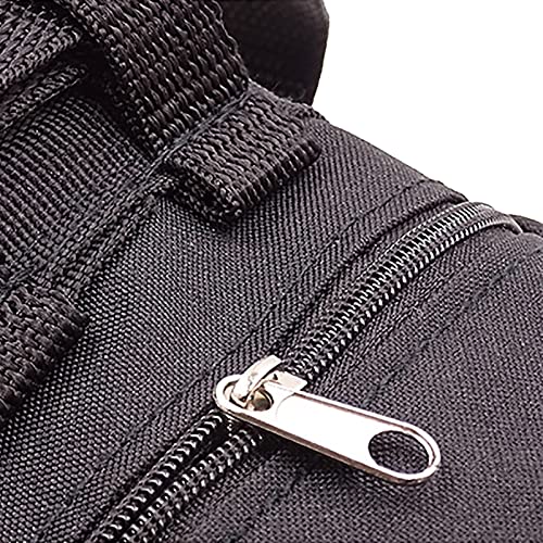Rock Climbing Chalk Bag with Belt and Zipper Pocket for Fitness Gym Weight Lifting Hunting Bouldering Drawstring Magnesia Sack - color: Blue
