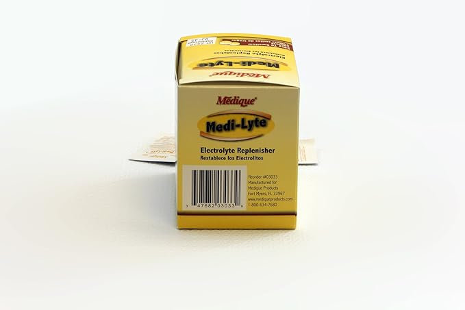 Medique 03033 Medi-Lyte Electrolyte Tablets w/ Potassium Chloride for Cramps, 100-Tablets
