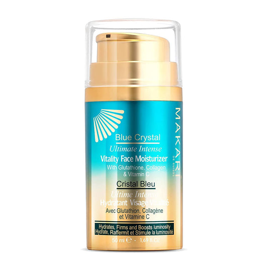 Makari Ultimate Intense Blue Crystal Vitality Face Moisturizer | Face Cream With Collagen And Glutathione | Facial Moisturizer F
