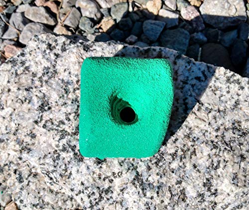 Slopey Jugger Polyurethane Bolt-On Rock Climbing Wall Hand Hold - color: Green