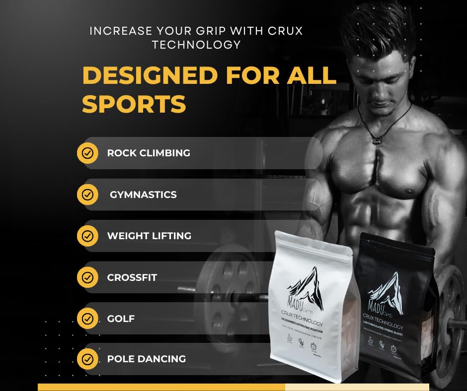 Crux Technology Sports Chalk for Rock Climbing 100% Magnesium Carbonate - style: Chunky Blocks