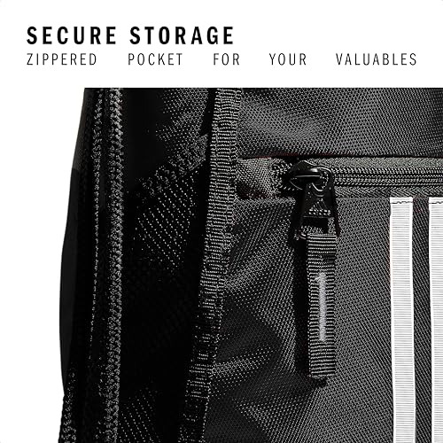 adidas Alliance Sackpack – Drawstring Backpack for Sports, Small Gym Bag, Black/2, OSFA - color: Black/2