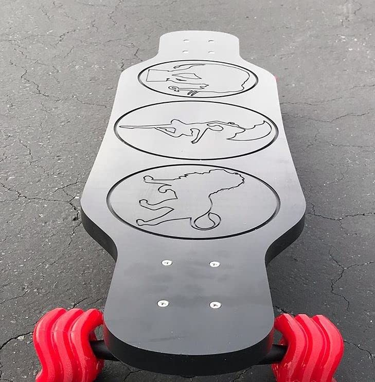 Shark Wheel 60 mm 78a Skateboard Wheels | California Roll | 4-Pack - color: Red
