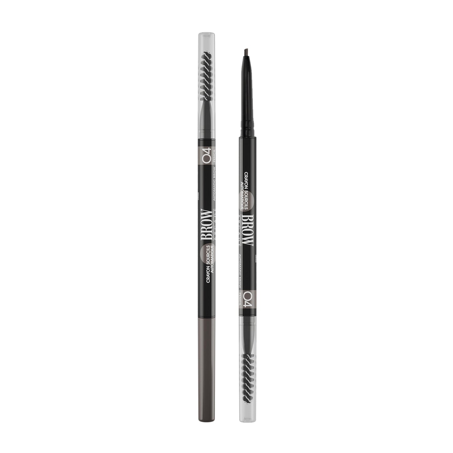 Vivienne Sabo Paris - Automatic Eyebrow Pencil Brow Arcade, Black Brown (Shade 04), Natural Looking Brows, All Day Wear, Cruelty