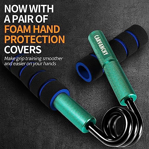 Grip Strength Trainer Set, 6 Pack, 50-350LB, Wrist Forearm Strengthener, Metal No Slip, Hand Grip Gripper Strengthener for Strength Training and Exercise, Hand Workout Squeezer Grip Strength - color: Green,350lb