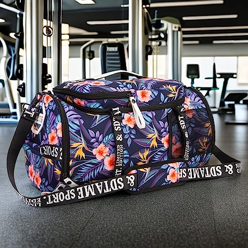 SDTAME Gym Duffel Backpack with Shoe Pocket & Laptop Sleeve - color: Orange