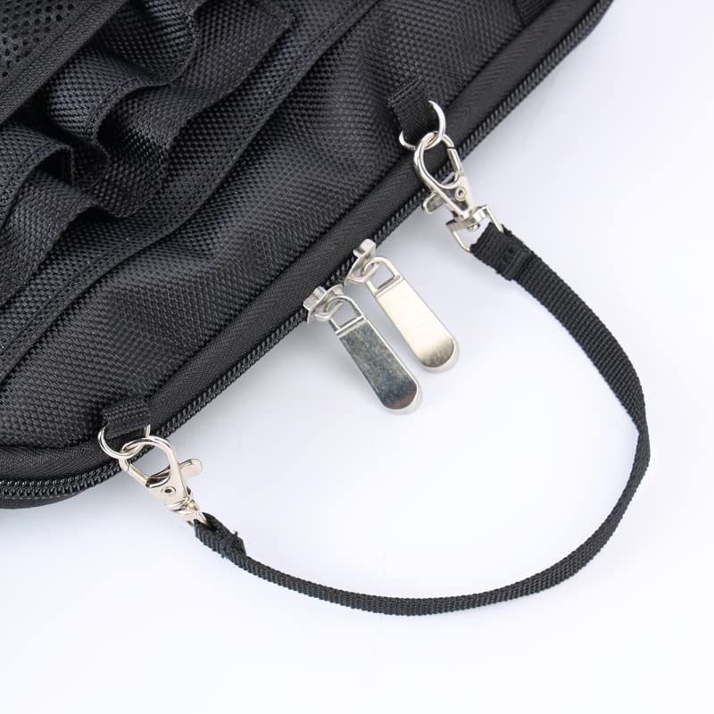 Nurse Utility Organizer Fanny Pack Hip Bag Waist Pack Pouch Case with Multi-Compartment and Tape Holder for Medical Scissors Care Kit Tool (Black) - color: Black