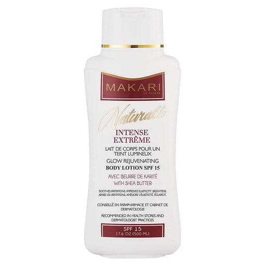 Makari Naturalle Intense Extreme Body Lotion Spf15 (17.6 Oz) | Toning Body Lotion For Dry To Normal Skin Types | Brightens Compl