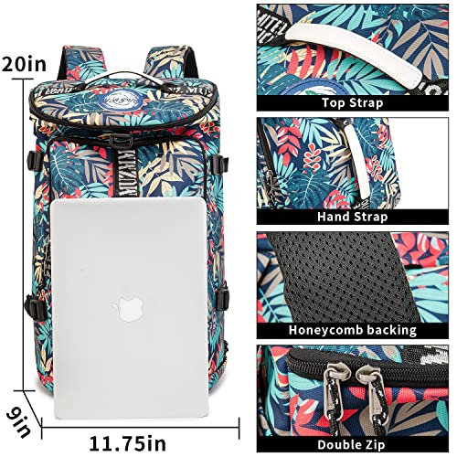 Gym Bag Duffle Backpack Suitable for Hiking,Camping, Travel 40L Large Capacity Trendy Cool Laptop Lightweight Backpack for Men and Women (Blue)… - color: Blue