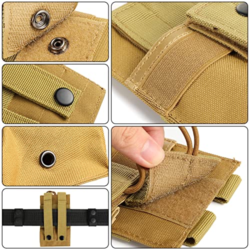 FRTKK Tactical Radio Holder Radio Holster Molle Radio Pouch Universal Radio Case Military Heavy Duty Radio Bag for Police Firefighter Two Ways Walkie Talkies Vest (ACU-large) - color: ACU-large