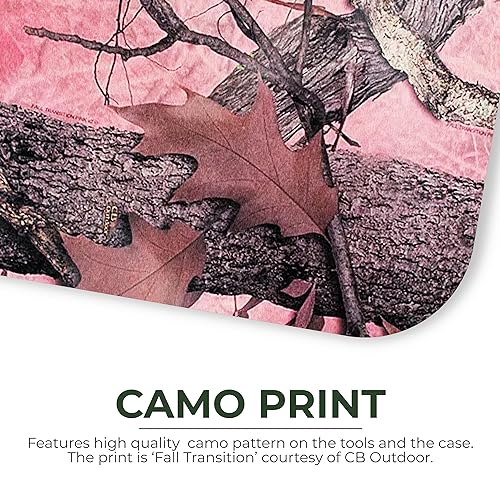Rivers Edge Products Rivers Edge Products 7-Piece Nail Manicure Kit, Stainless Steel, Pink Camo - style: 7-piece Pink Camo