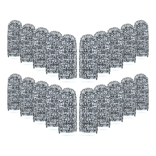 20 pcs Cut Resistant Cots Finger Protection Finger Sleeve Protectors, Glove Life Extender, Anti-Slip Finger Cots Anti-Cut Fingertips Thumb Guards for Work, Handicrafts, Kitchen, Sculpture Supplies - size: 20 Pack