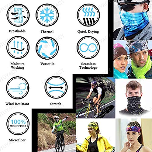 Neck Gaiter Masks Tube Scarf,Seamless Bandanas Buffs Gators,Ourdoor Face Mask Face Covering Multi Headwear - color: No1