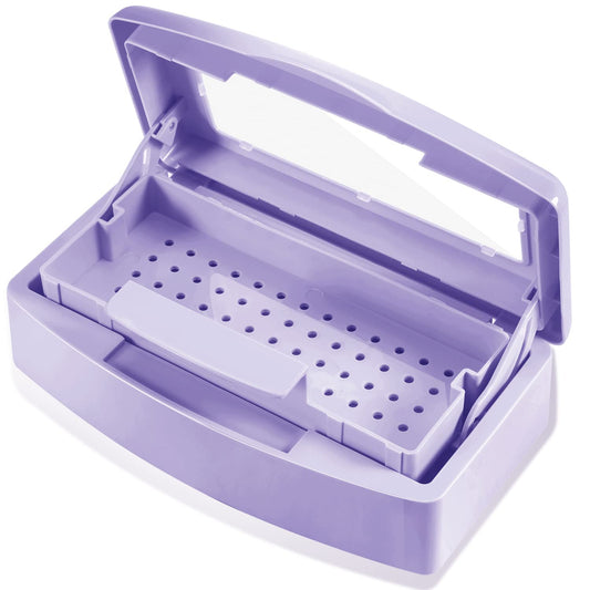 Machine-Ya Plastic Sterilizing Tray,Sterilization Box,Nail Art Tool Sterilizer Tray, Sterilizer Tray Box Nail Art Salon Steriliz