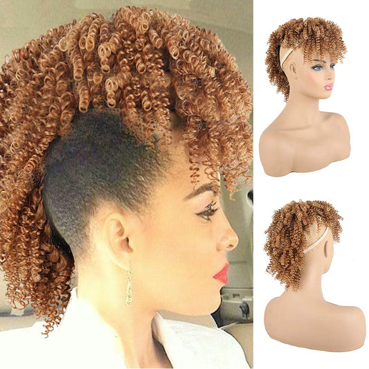 Krsi Synthetic Fauxhawk Hair Bun Ponytail With Bangs, 4/630#