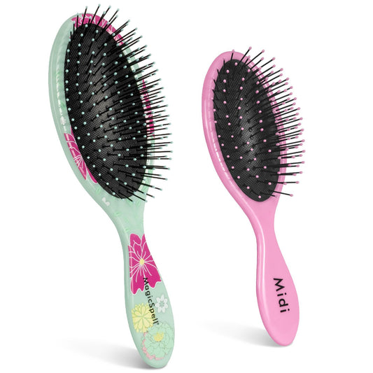 Magicspell Pro 2 Brush-Set For All Hair Types(Mint Green & Pink)