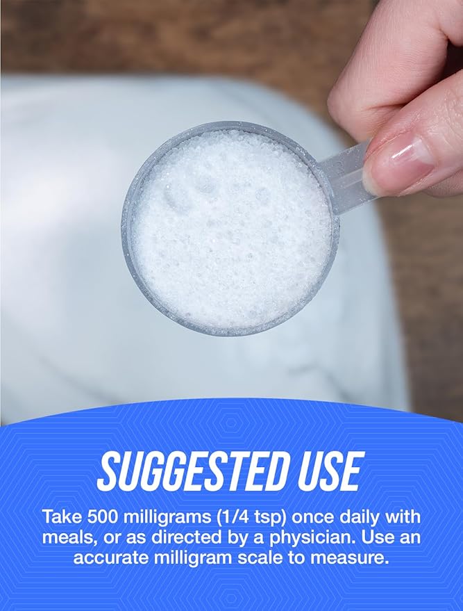 BulkSupplements.com Calcium Acetate Powder - Calcium Supplement - Food Grade & Gluten Free, 500mg (125mg Calcium) per Serving, 100g (3.5 oz) (Pack of 1)