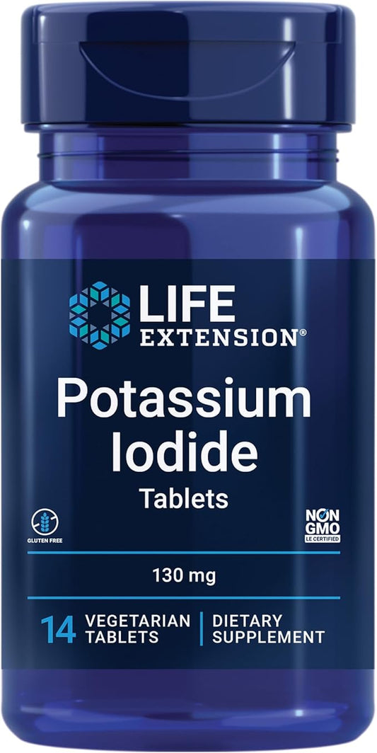 Life Extension Potassium Iodide 130mg 14 Tablets