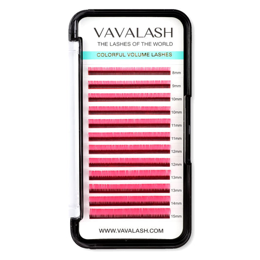 Colored Lash Extensions 0.07Mm Dd Curl Pink Individual Volume Lashes Extensions 13-20 Mix Length Color Eyelash Extensions For Sa