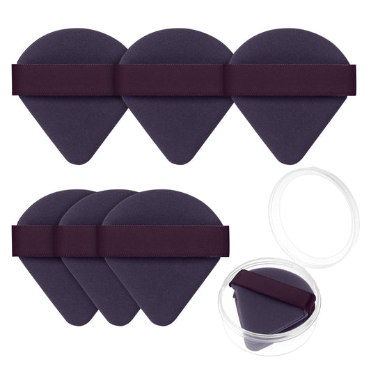 Ainiv 6Pcs Air Cushion Makeup Sponges For Foundation, Triangle Powder Puffs With Portable Case, Dry And Wet Makeup Sponges Doubl