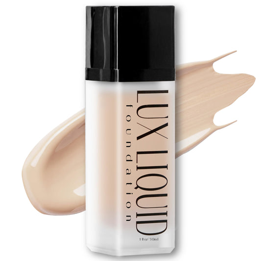 Baeblu Organic Aloe-Based Lux Liquid Foundation, Natural Vegan Gluten-Free Made In Usa, Hazelnut