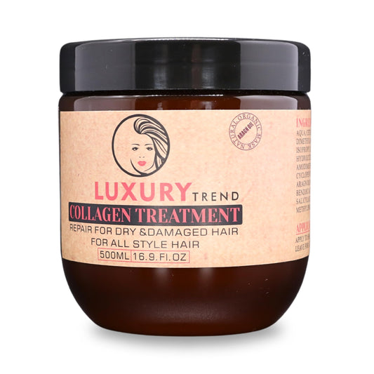 Luxury Trend Collagen Hair Mask For Damaged Hair - Hydrating And Repairing Formula, Promotes Growth And Thickness - Ideal For Cu