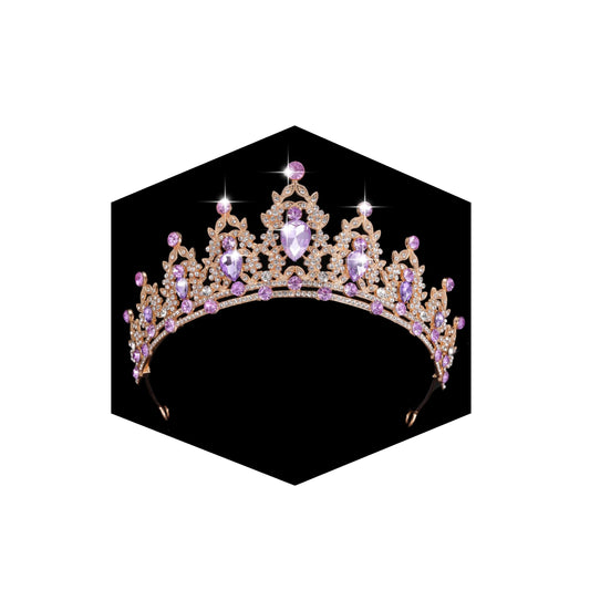 Kamirola - Queen Crown And Tiaras Princess Crown For Women Crystal Headbands For Bridal, Princess For Wedding And Party (Gold&Pu