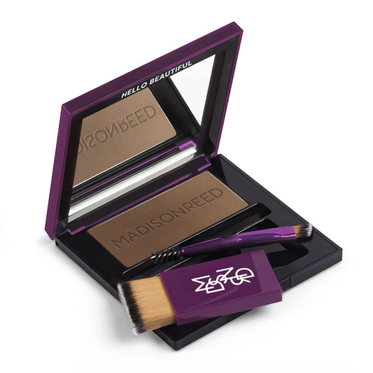 Madison Reed Root Touch Up + Brow Filler, Sabbia Light Brown, Instant Gray Coverage, Fills In Brows & Thinning Hairlines, Tempor