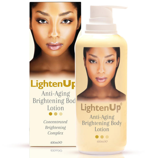 Lightenup Anti-Aging Body Lotion 400Ml - Brightening Body Lotion With Argan Oil And Shea Butter