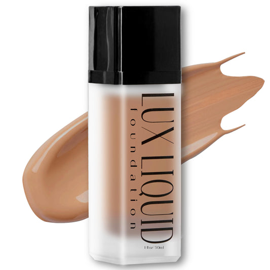 Baeblu Organic Aloe-Based Lux Liquid Foundation, Natural Vegan Gluten-Free Made In Usa, Cinnamon