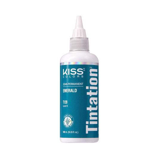 Kiss Tintation Semi-Permanent Hair Color Treatment 148 Ml (5 Us Fl.Oz) (Emerald)