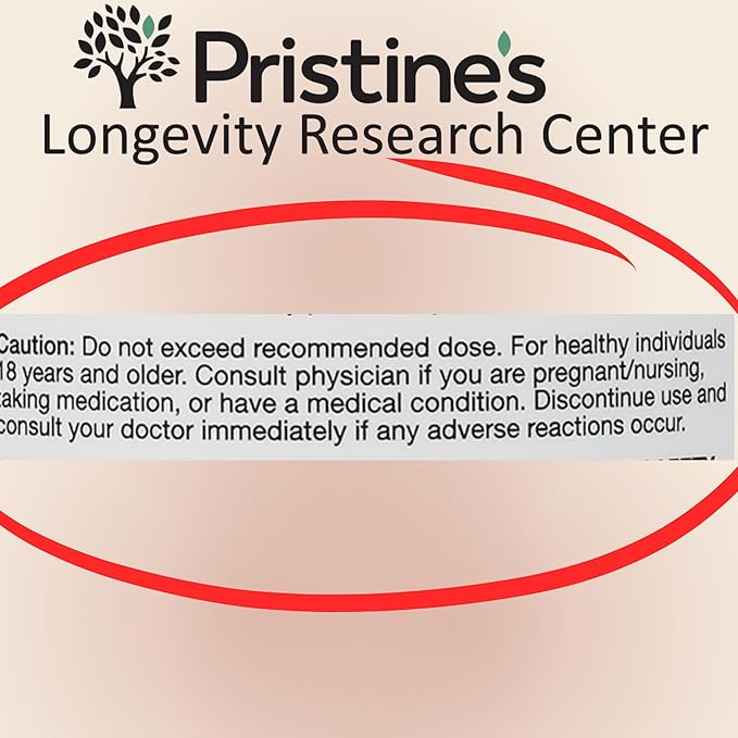 PRISTINE'S Resveratrol 500MG 75 Day Supply Anti Aging Antioxidant & Heart Health Supplement Capsules - Brain & Lung Health Benefits