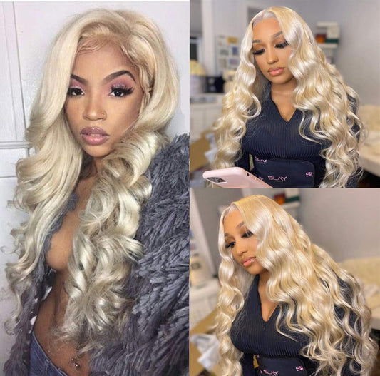 613 Blonde Bundles With Closure Brazilian Body Wave 3 Bundles With Closure Blonde Human Hair Bundles With Closure Remy Hair (16