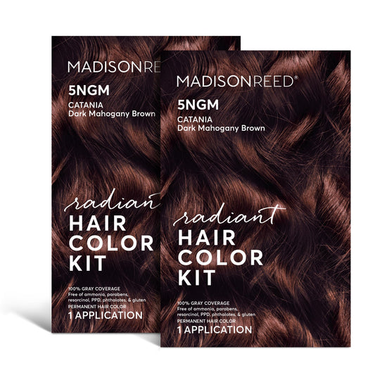 Madison Reed Radiant Hair Color Kit, Dark Cinnamon Brown For 100% Gray Coverage, Ammonia-Free, 5Ngm Catania Brown, Permanent Hai