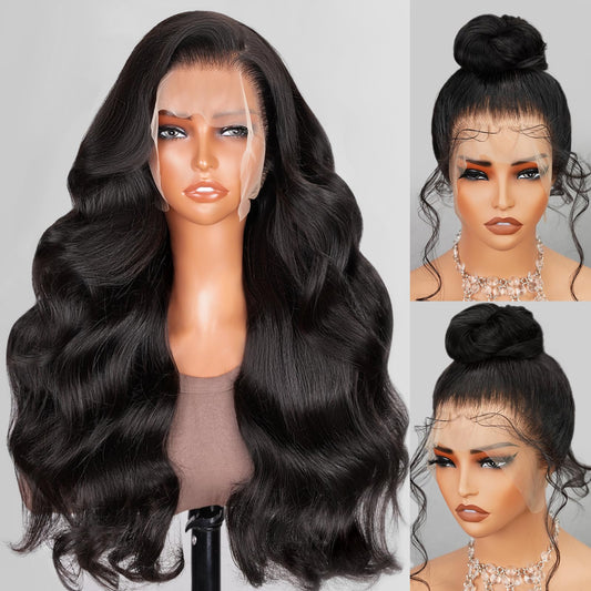Arabella 24Inch 360 Lace Front Wigs Human Hair 210% Density Body Wave Lace Front Wigs 12A Full Lace Wigs Human Hair Pre Plucked