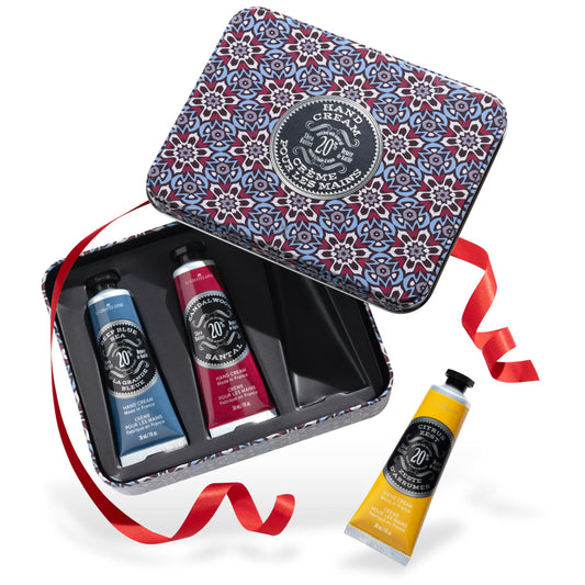 La Chatelaine Hand Cream Gift Set For Men, Ready-To-Gift Travel Size Hand Lotion, Natural Hand Cream Made In France With 20% Org