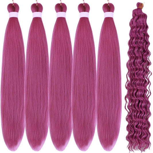 Leticia Rose Pink Braiding Hair For Boho Braids Curly Boho Braiding Hair Boho Hair For Braiding Braids