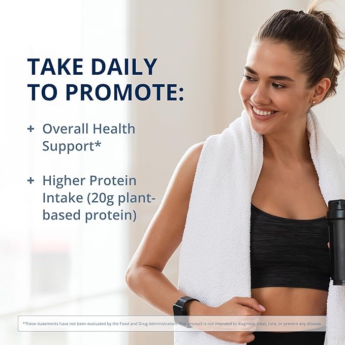 Metagenics Perfect Protein Pea & Rice - Featuring OptiProtein, a Balanced Combination of Proprietary Pea and Rice Protein with Added BCAAs - Chocolate Flavor - 30 Servings - 42.33 Oz