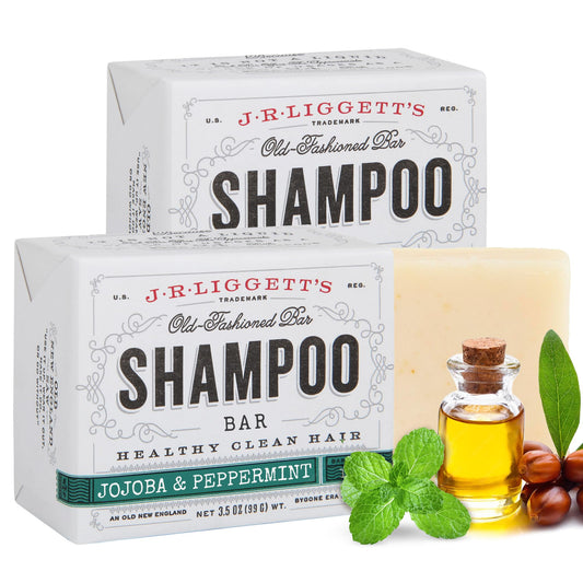 Jrliggett 'S Shampoo Bar For Hair, Jojoba And Peppermint Formula, Bar To Supports Strong Healthy Hair Growth, Nourish Follicles,