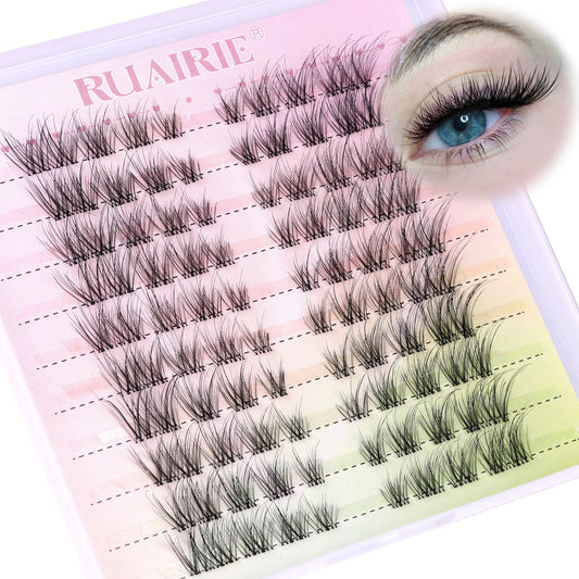 Lash Clusters Eyelash Extensions Wispy Natural Eyelash Clusters 80Pcs Diy Lash Extensions 8-16Mm Individual Lashes Clear Band Wi