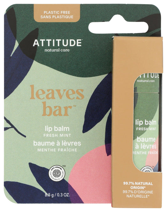 Attitude Lip Balm, Natural Origin, Nourishes & Protects, Shea Butter, Coconut & Olive Oils, Ewg Verified, For Dry Lips, Men And