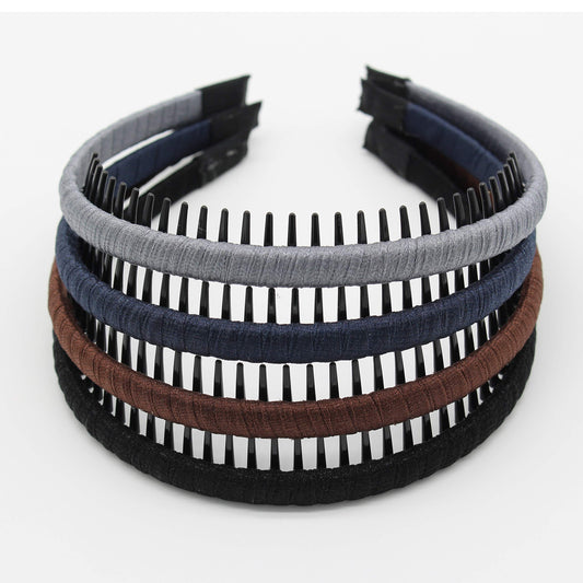 Joband Fashion Hair Accessories Hair Band Headbands For Women/Girls Non-Slip Hairband Comfy Hair Hoop Resin Teeth Comb (4 Colors